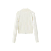 Women's Double Split Zipper Knit Cardigan